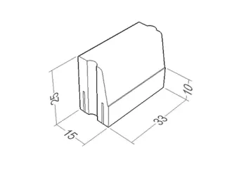 FBK CORDOLI ACCESSORI 25 0001 modulo 33 h25