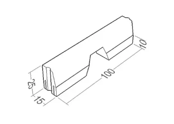 FBK CORDOLI ACCESSORI 25 0003 bocca di lupo h25