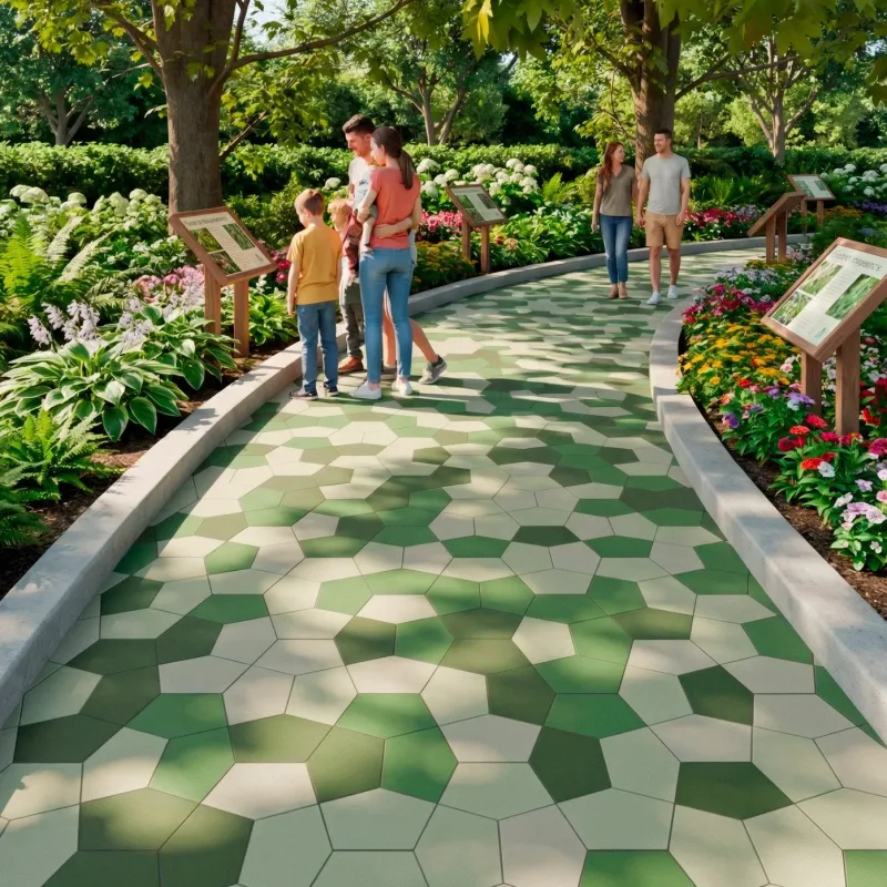 Penta-Go | Finitura Quarzoporfido colori Verde_15, Verde_30, Bianco