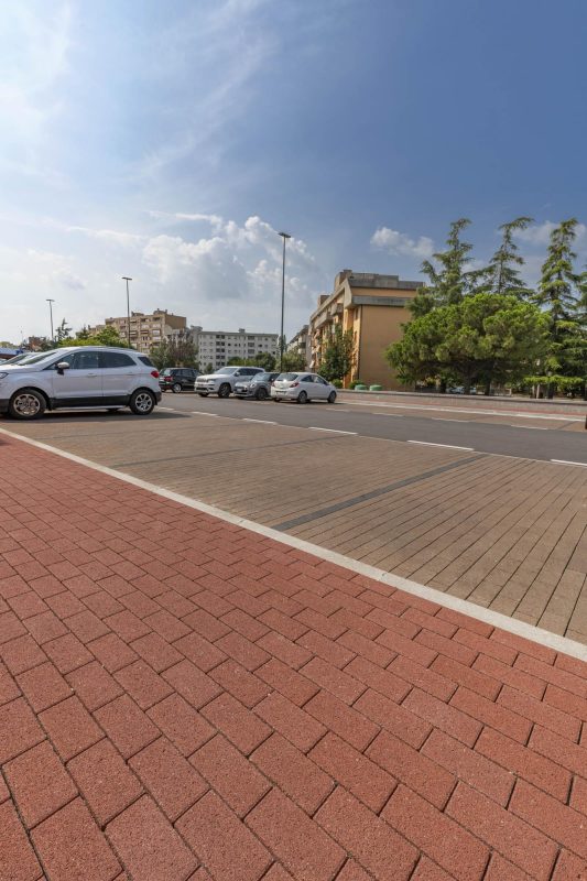 Filtra | Finitura Filtrante colore rosso e terra