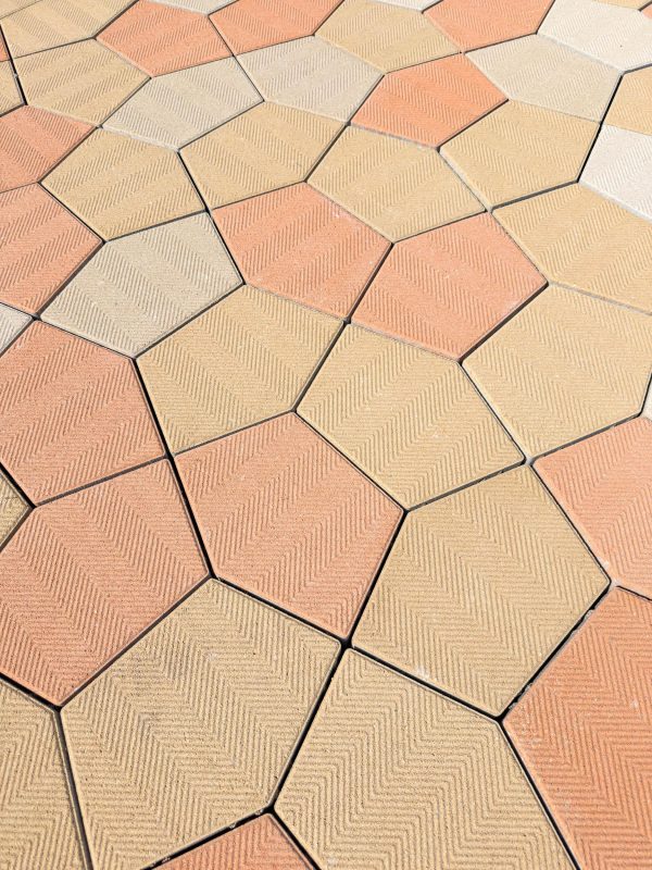 Penta-Go | Finitura Quarzoporfido colori giallo_15, giallo_30, mattone 15, mattone_30